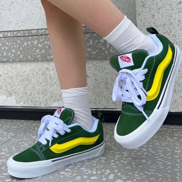NIB Vans Knu Skool Green/True White VN0009QCBGN  US Men 11.5/12 - Picture 5 of 13